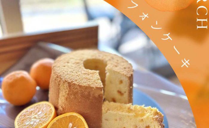 オレンジのシフォンケーキ